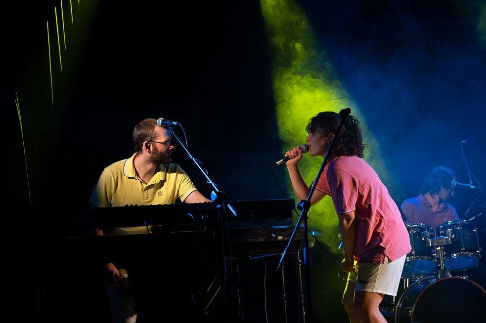 Eva und Marian in Montevideo auf der Bühne